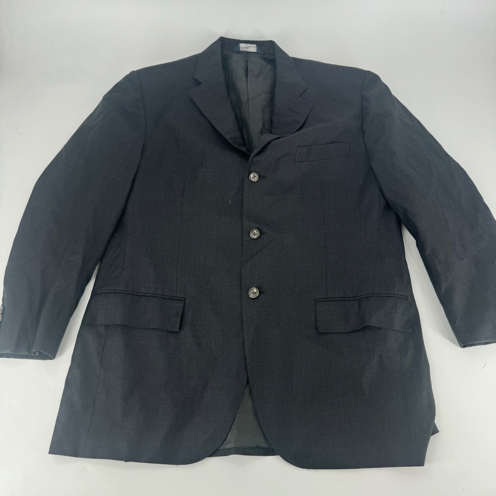 Polo Ralph Lauren Blue Label 41R Blazer Virgin Wool 3 Button Made in Italy Black